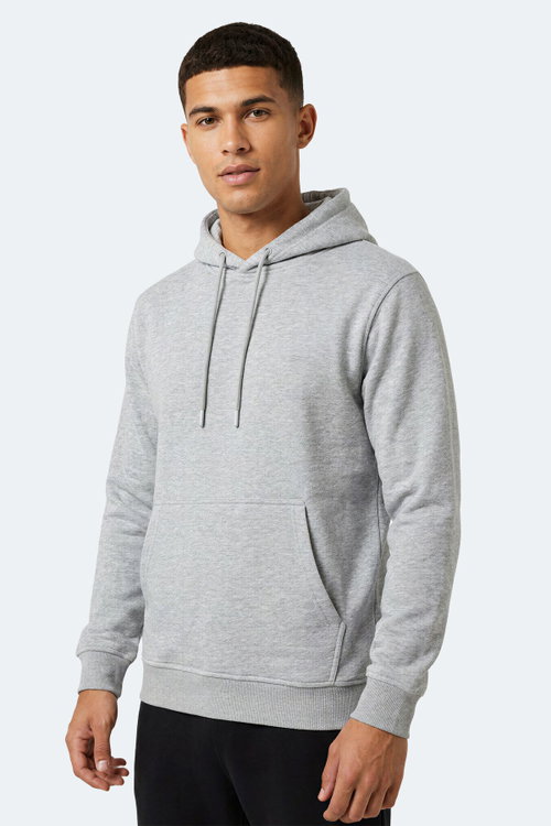 Slazenger KEVRO I Erkek Kapüşonlu Gri Sweatshırt