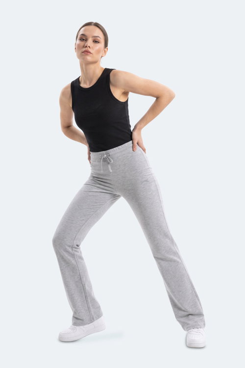 Slazenger KEXA I Kadın Bol Paça Gri Tayt