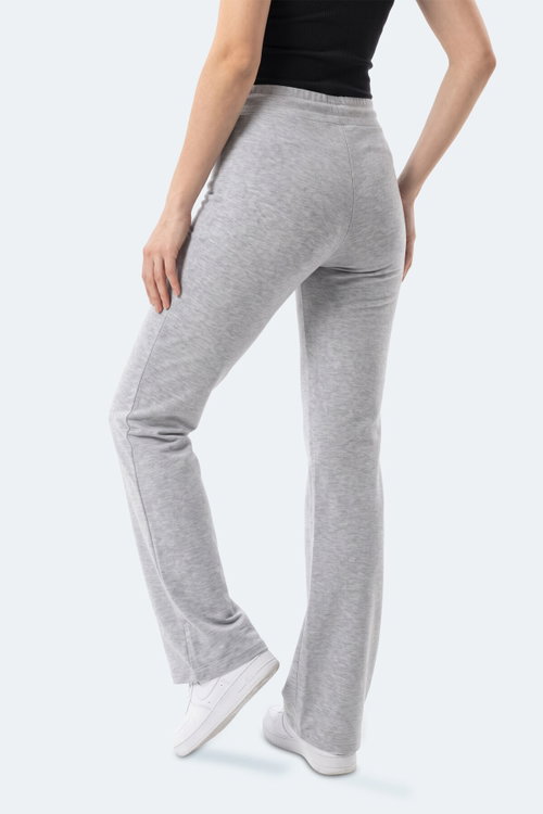Slazenger KEXA I Kadın Bol Paça Flare Gri Pantolon