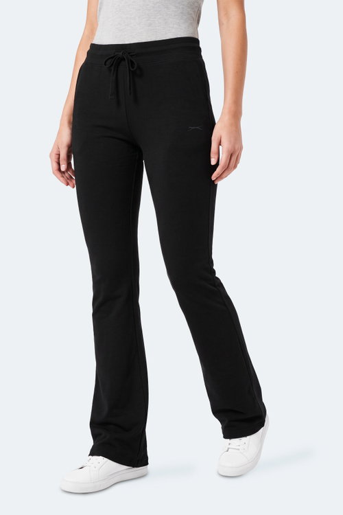 Slazenger KEXA I Kadın Bol Paça Flare Siyah Pantolon