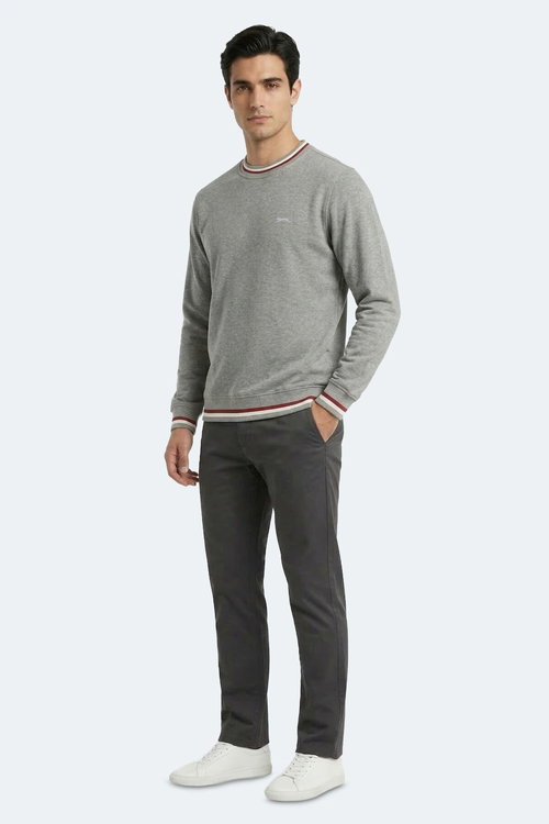 Slazenger KEYSTONE I Erkek Gri Sweatshırt