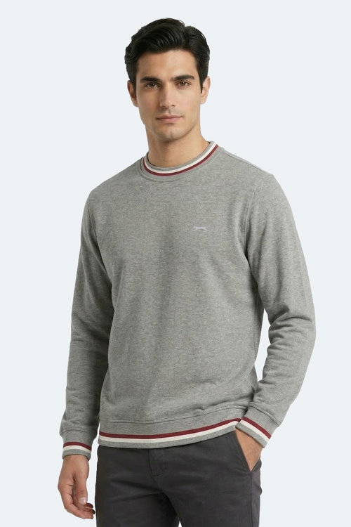 Slazenger KEYSTONE I Erkek Gri Sweatshırt