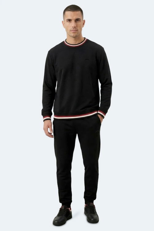 Slazenger KEYSTONE I Erkek Siyah Sweatshırt