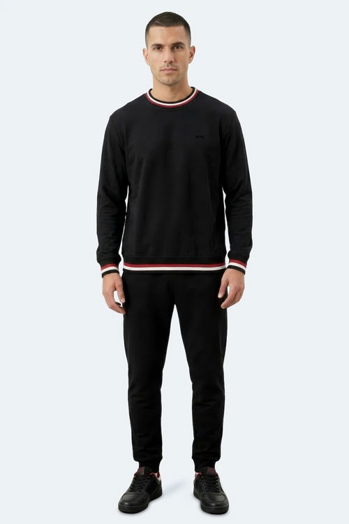 Slazenger KEYSTONE I Erkek Siyah Sweatshırt