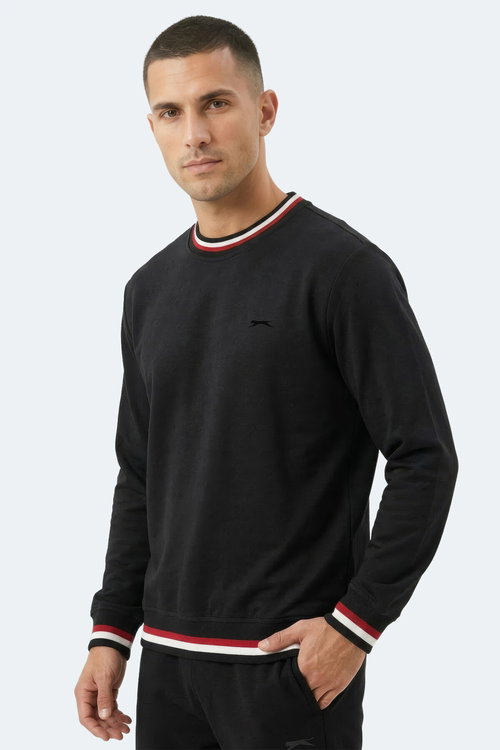 Slazenger KEYSTONE I Erkek Siyah Sweatshırt