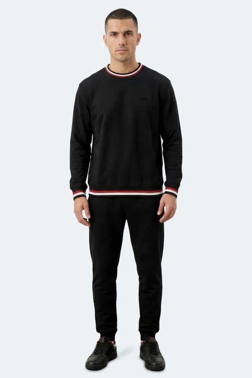 Slazenger KEYSTONE I Erkek Siyah Sweatshırt