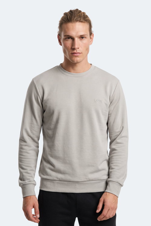Slazenger KINAL I Erkek Gri Sweatshırt