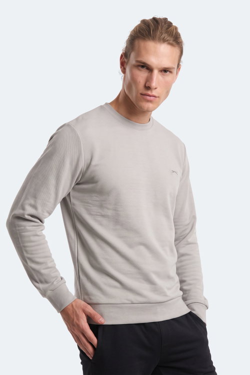 Slazenger KINAL I Erkek Gri Sweatshırt