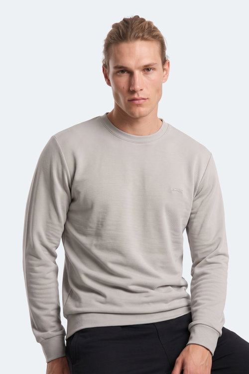 Slazenger KINAL I Erkek Gri Sweatshırt