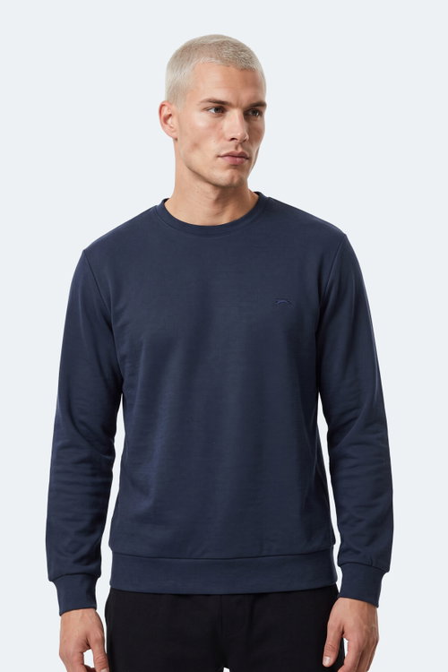 Slazenger KINAL I Erkek Lacivert Sweatshırt