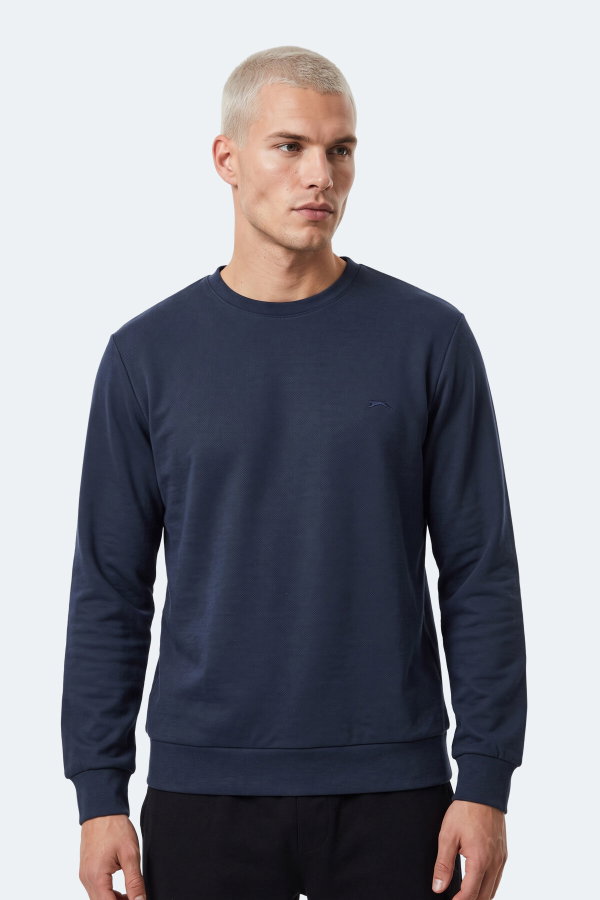 Slazenger KINAL I Erkek Lacivert Sweatshırt