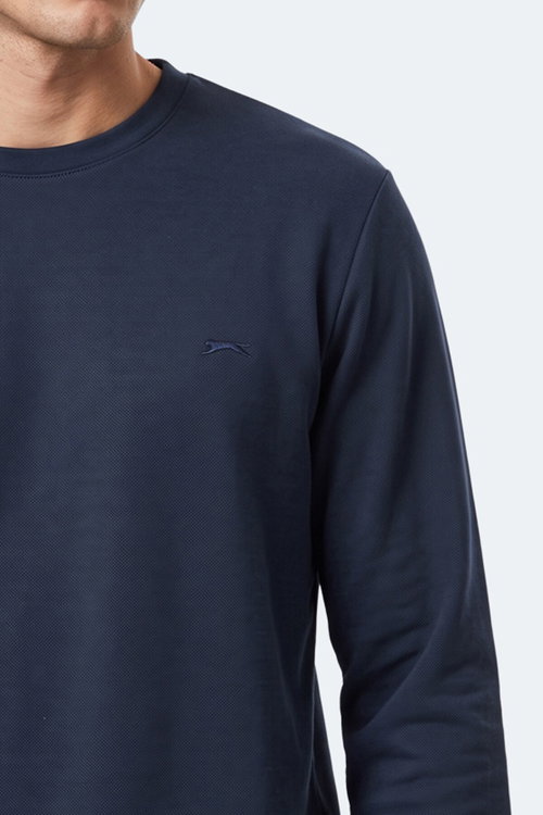 Slazenger KINAL I Erkek Lacivert Sweatshırt
