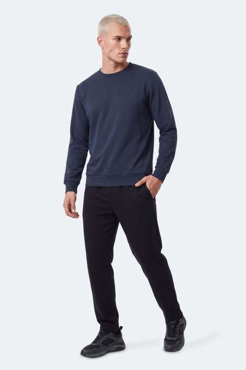 Slazenger KINAL I Erkek Lacivert Sweatshırt