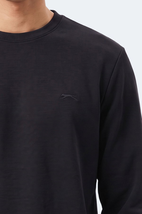 Slazenger KINAL I Erkek Siyah Sweatshırt