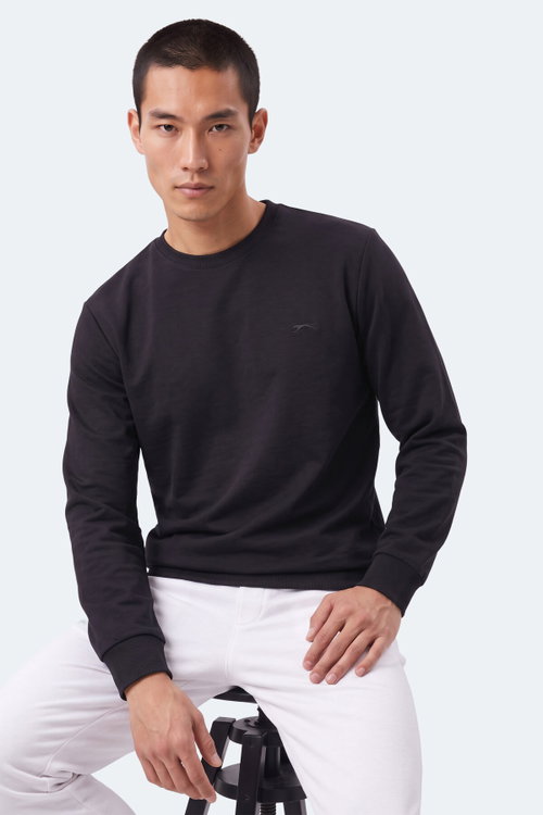 Slazenger KINAL I Erkek Siyah Sweatshırt