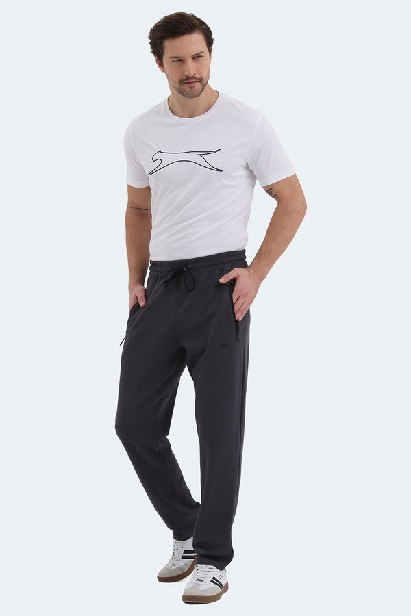 Slazenger KINGSTOR I Erkek Fermuar Cepli Antrasit Eşofman Altı