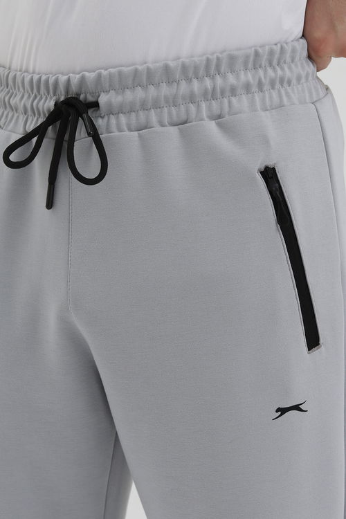 Slazenger KINGSTOR I Erkek Fermuar Cepli Gri Eşofman Altı