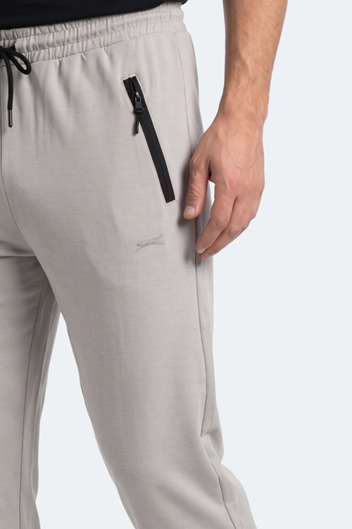 Slazenger KINGSTOR I Erkek Fermuar Cepli Gri Eşofman Altı