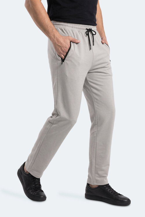 Slazenger KINGSTOR I Erkek Fermuar Cepli Gri Eşofman Altı