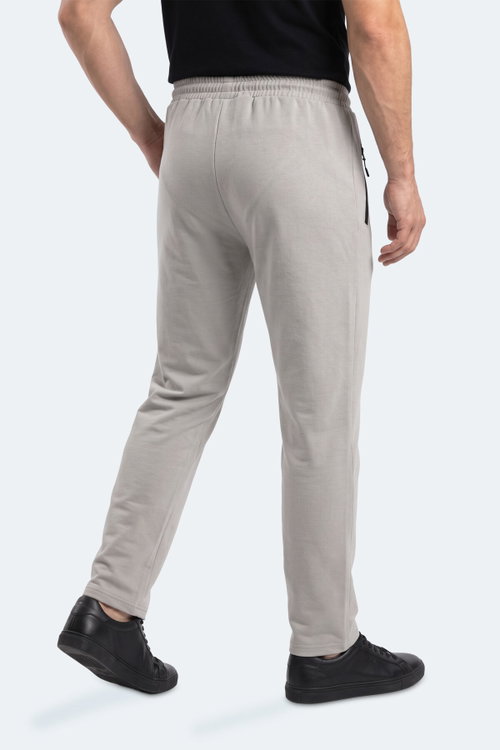 Slazenger KINGSTOR I Erkek Fermuar Cepli Gri Eşofman Altı