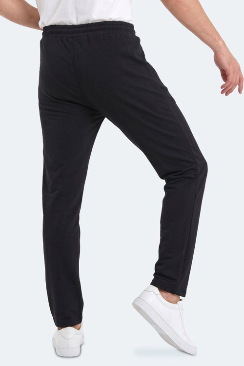 Slazenger KINGSTOR I Erkek Fermuar Cepli Siyah Eşofman Altı