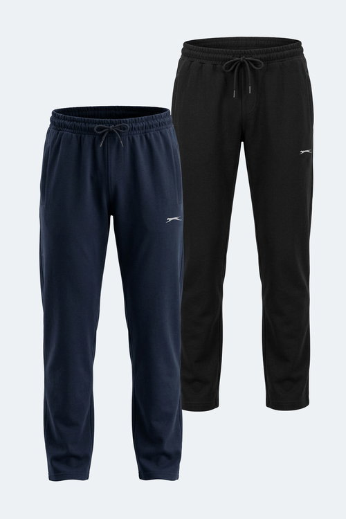 Slazenger KIRABO 2 Lİ SET Erkek Siyah - Lacivert Eşofman Altı