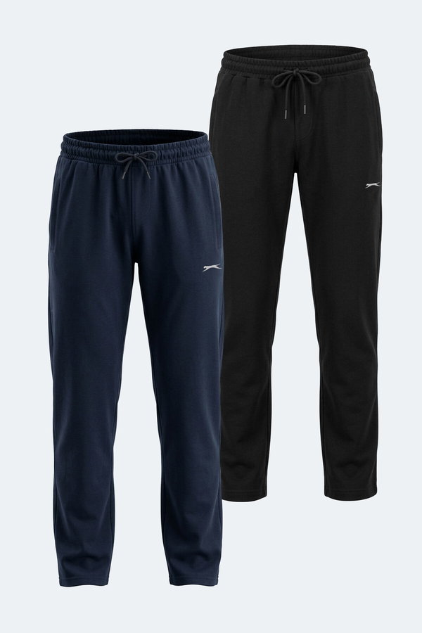 Slazenger KIRABO 2 Lİ SET Erkek Siyah - Lacivert Eşofman Altı