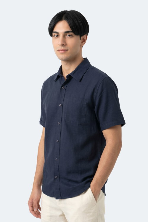 Slazenger KIRTIDA Erkek Indigo Gömlek