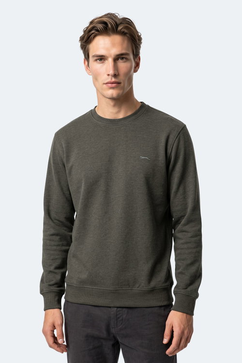 Slazenger KLAHAN I Erkek Haki Sweatshırt