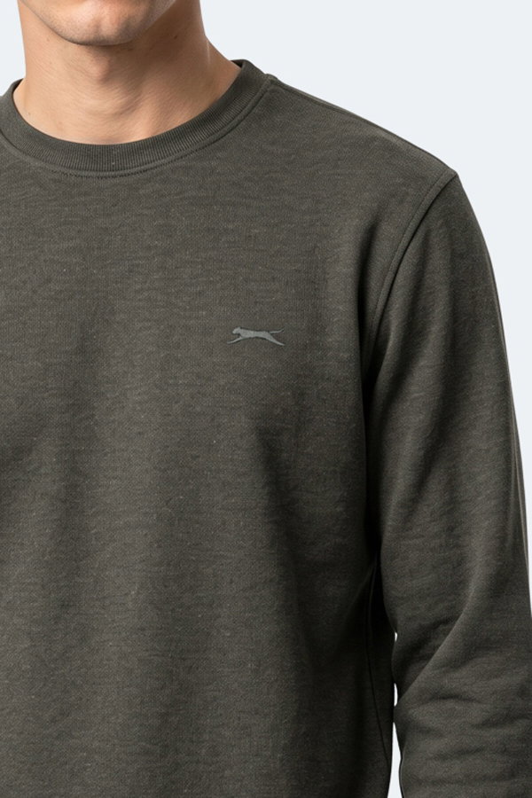 Slazenger KLAHAN I Erkek Haki Sweatshırt