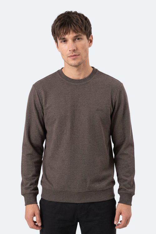 Slazenger KLAHAN I Erkek Kahve Sweatshırt