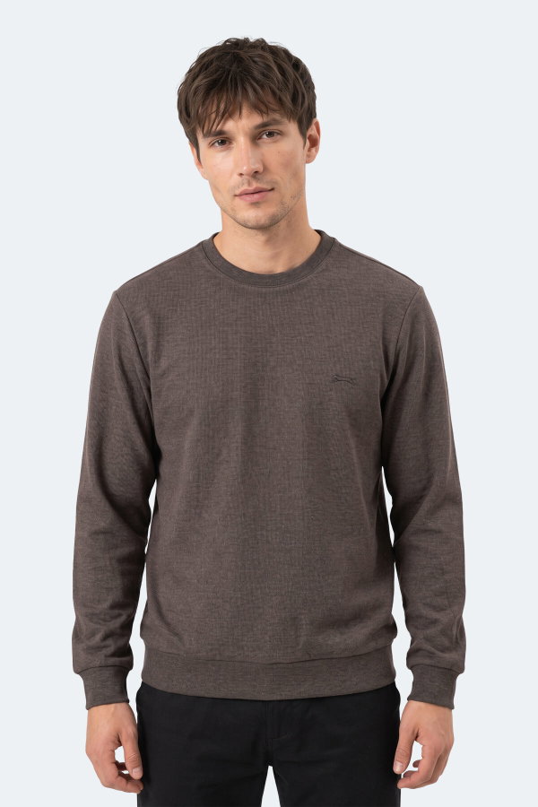 Slazenger KLAHAN I Erkek Kahve Sweatshırt