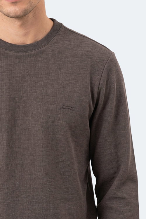 Slazenger KLAHAN I Erkek Kahve Sweatshırt