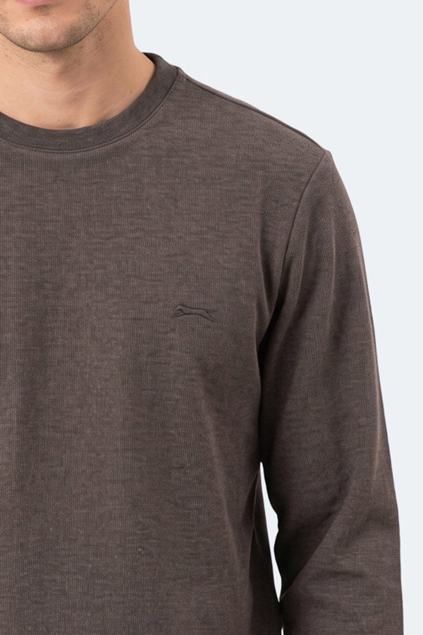Slazenger KLAHAN I Erkek Kahve Sweatshırt