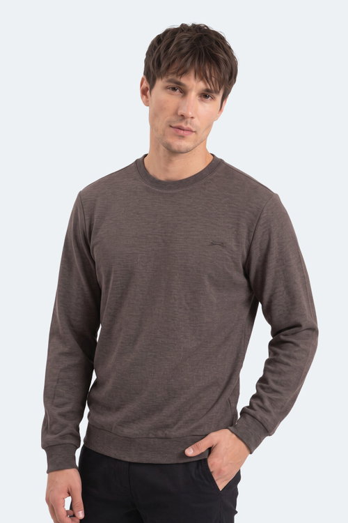 Slazenger KLAHAN I Erkek Kahve Sweatshırt