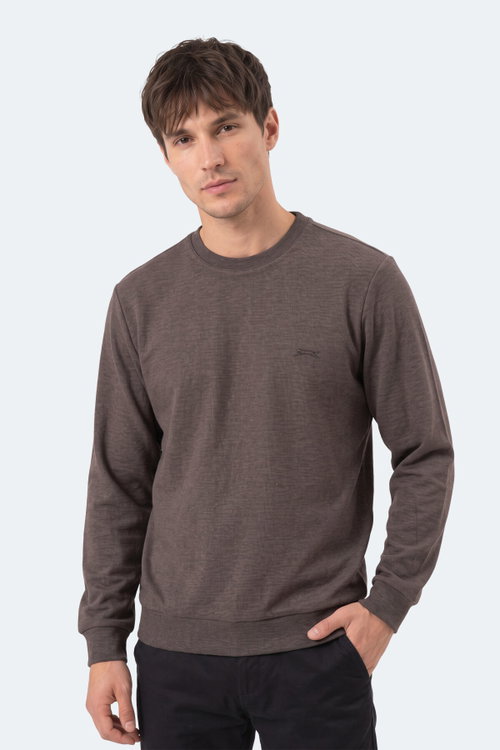 Slazenger KLAHAN I Erkek Kahve Sweatshırt