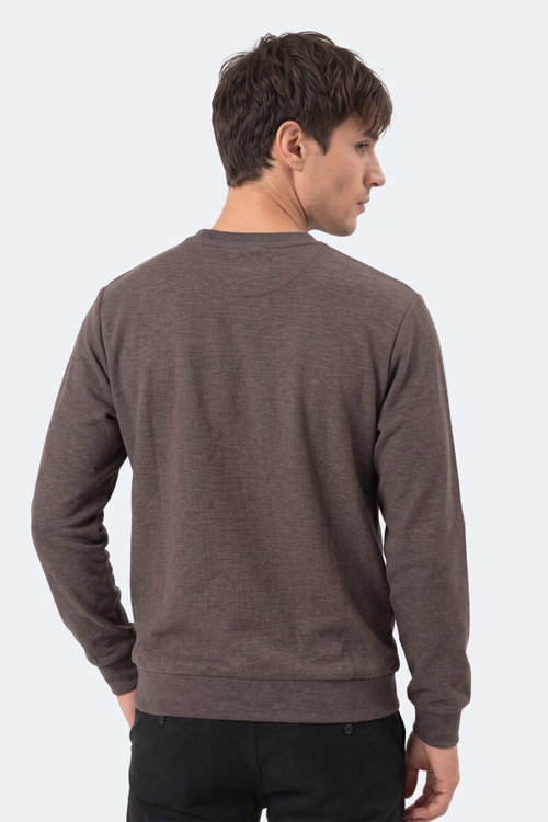Slazenger KLAHAN I Erkek Kahve Sweatshırt