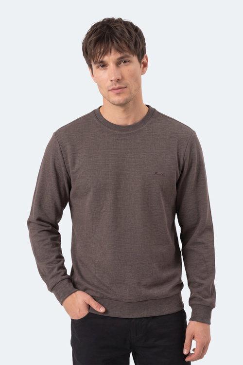 Slazenger KLAHAN I Erkek Kahve Sweatshırt