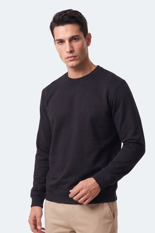 Slazenger KLAHAN I Erkek Siyah Sweatshırt