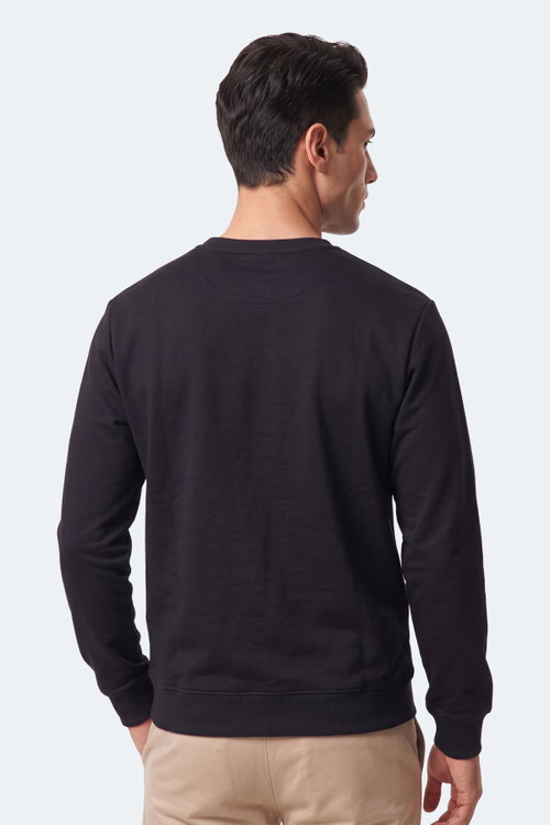 Slazenger KLAHAN I Erkek Siyah Sweatshırt