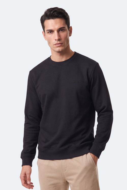 Slazenger KLAHAN I Erkek Siyah Sweatshırt