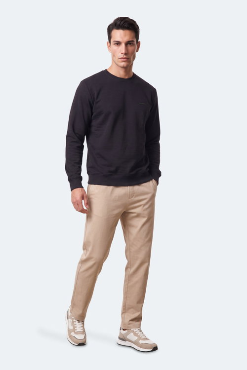 Slazenger KLAHAN I Erkek Siyah Sweatshırt