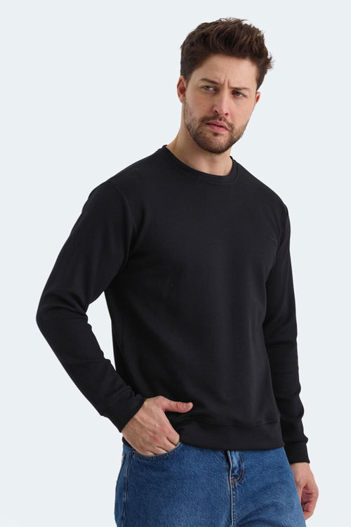 Slazenger KLARIS I Erkek Sweatshirt Siyah