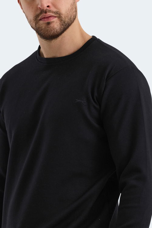 Slazenger KLARIS I Erkek Sweatshirt Siyah