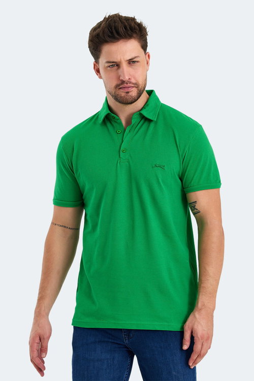 Slazenger KLASSE 3 LÜ SET Erkek Polo Yaka Yeşil - Nane - Mercan Tişört