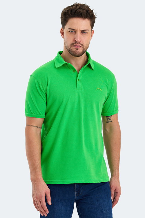 Slazenger KLASSE 3 LÜ SET Erkek Polo Yaka Yeşil - Nane - Mercan Tişört