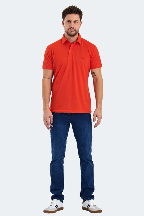 Slazenger KLASSE 3 LÜ SET Erkek Polo Yaka Yeşil - Nane - Mercan Tişört