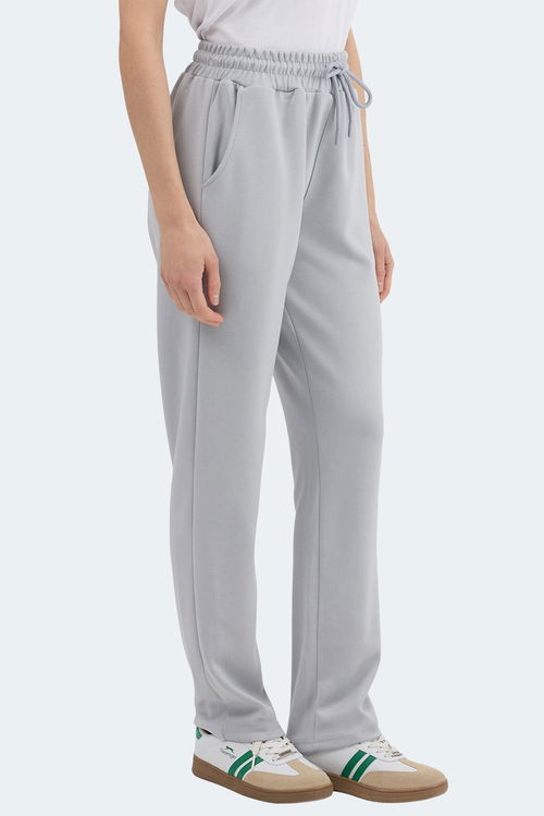 Slazenger KLORAS I Kadın Cepli Gri Eşofman Altı