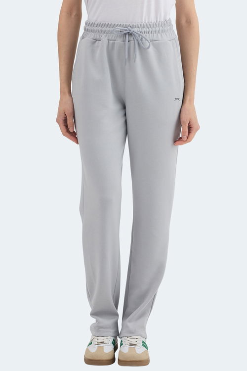 Slazenger KLORAS I Kadın Cepli Gri Eşofman Altı