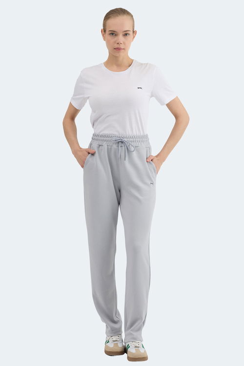 Slazenger KLORAS I Kadın Cepli Gri Eşofman Altı